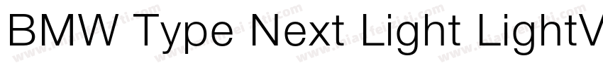 BMW Type Next Light LightVersion 2字体转换